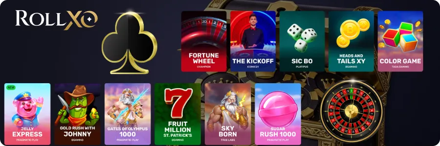 RollXO Casino Games Available